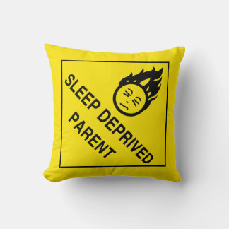 Sleep Deprived Parent Throw Pillow
