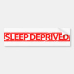 Sleep Deprived Stamp Bumper Sticker