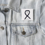 Sleep Disorders Awareness Black Ribbon Custom Pin (In Situ)