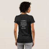 Sleep Disorders Black Awareness Ribbon Angel Shirt (Back Full)