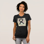 Sleep Disorders Black Awareness Ribbon Angel Shirt (Front Full)