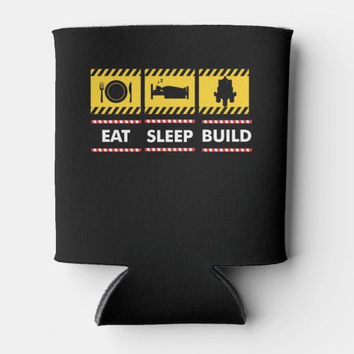 Sleep Eat Build Repeat Building Blocks Bricks Can Cooler