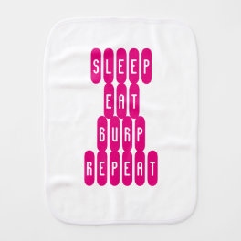 ~Sleep Eat Burp Repeat~ GIRL BURP CLOTH, CUSTOMIZE Baby Burp Cloth