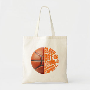 Sleep Eat Dribble Repeat – Basketball Lover Tote Bag