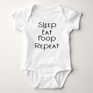 Sleep Eat Poop Repeat Baby Bodysuit