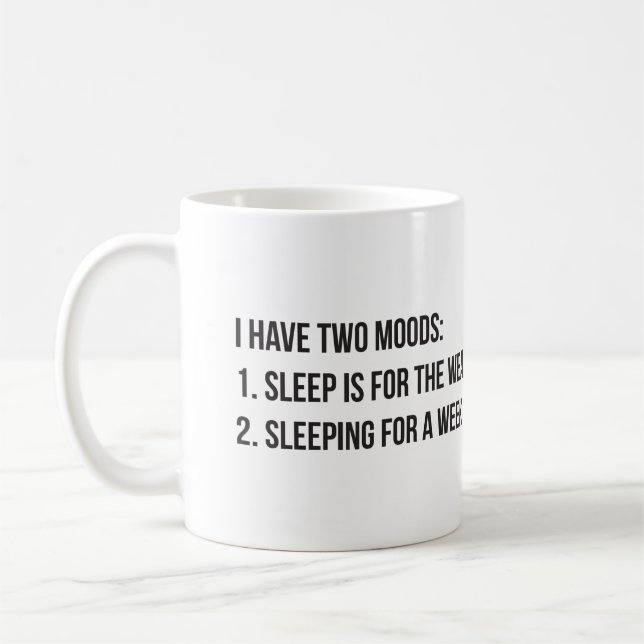 Sleep - Funny Novelty Coffee Mug (Left)
