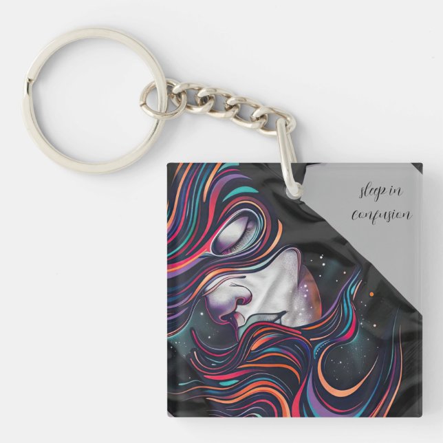 sleep in confusion keychain (Front)