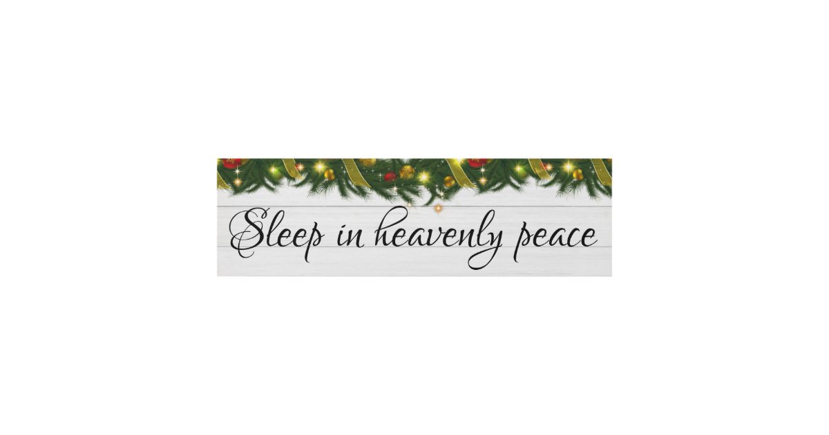 Sleep in heavenly peace sign | Zazzle.com