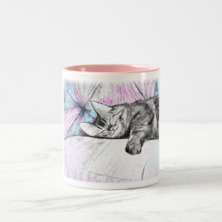 Sleep in Pink Two-Tone Coffee Mug