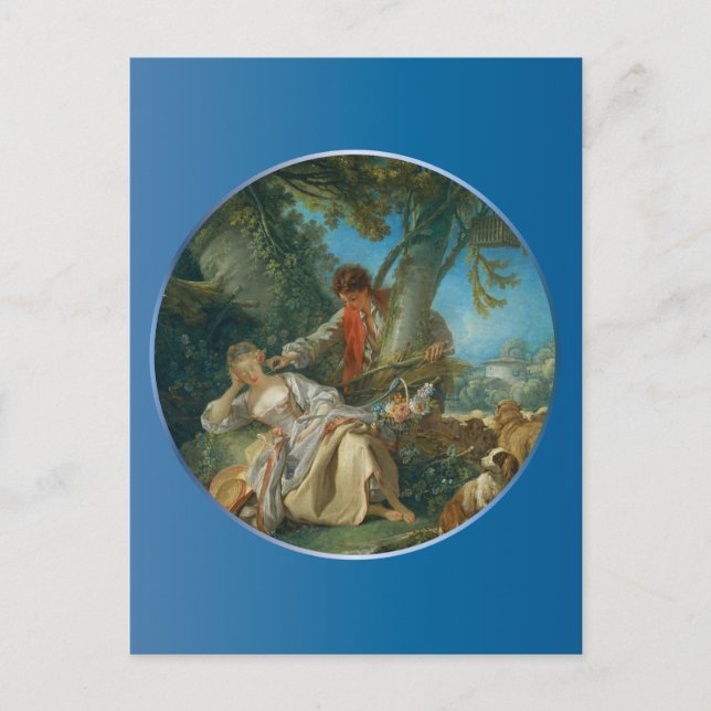 Sleep Interrupted by Boucher Postcard (Front)