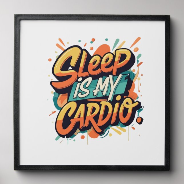 Sleep is My Cardio Peel And Stick Photo Tile (Front Set)