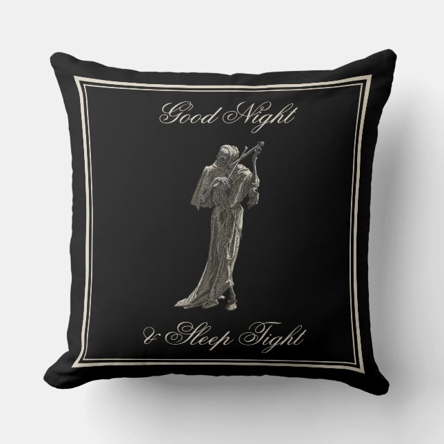 Sleep Like Dead  Throw Pillow (Front)