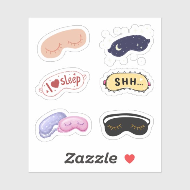 Sleep Mask Stickers (Sheet)