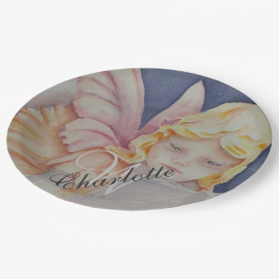 SLEEP OVER ANGELS PAPER PLATES