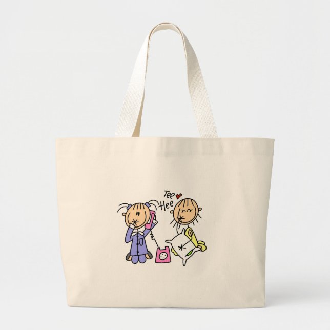 Sleep Over Girls On The Phone Bag (Front)