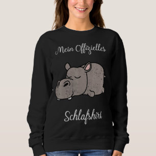 Sleep Pyjamas, Nightgown, Hippo Sweatshirt
