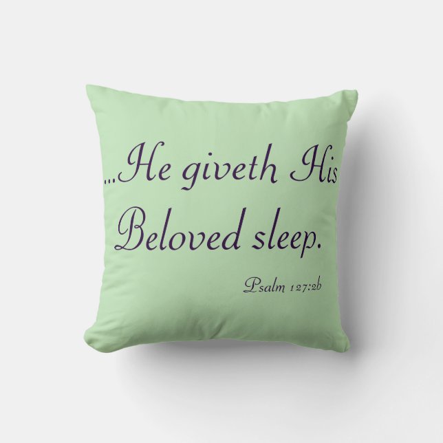 Sleep Scripture Pillow (Front)