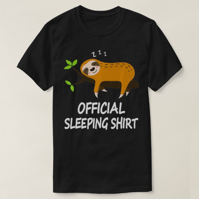 Sleep shirt Pajamas nightdress sloth gift nightshi (Design Front)