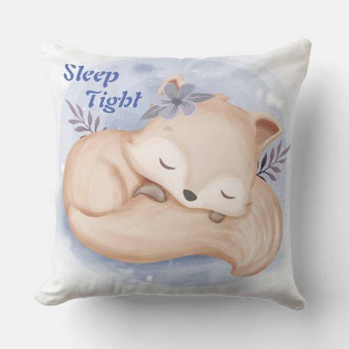 Sleep TightAll you need is Love Fox Pillow