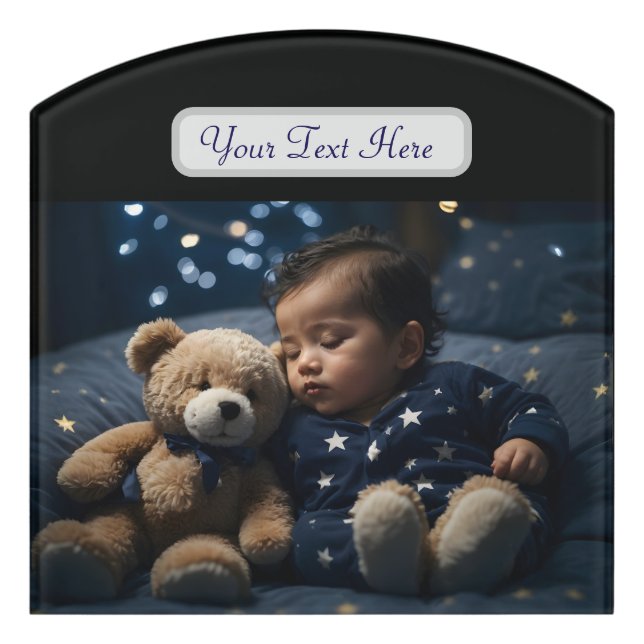 Sleep tight little one v2 |  door sign (Contour Front)