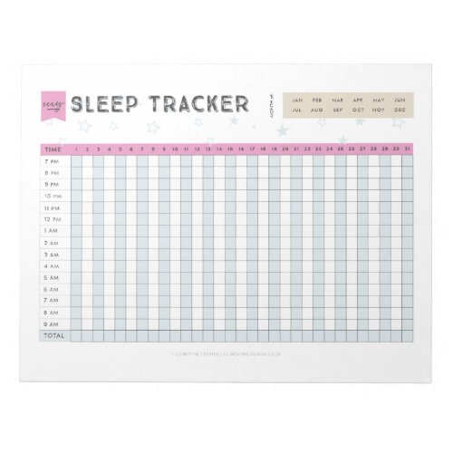 Sleep Tracker Notepad