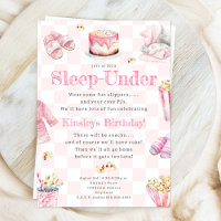 Sleep Under Snacks Party Girls Birthday