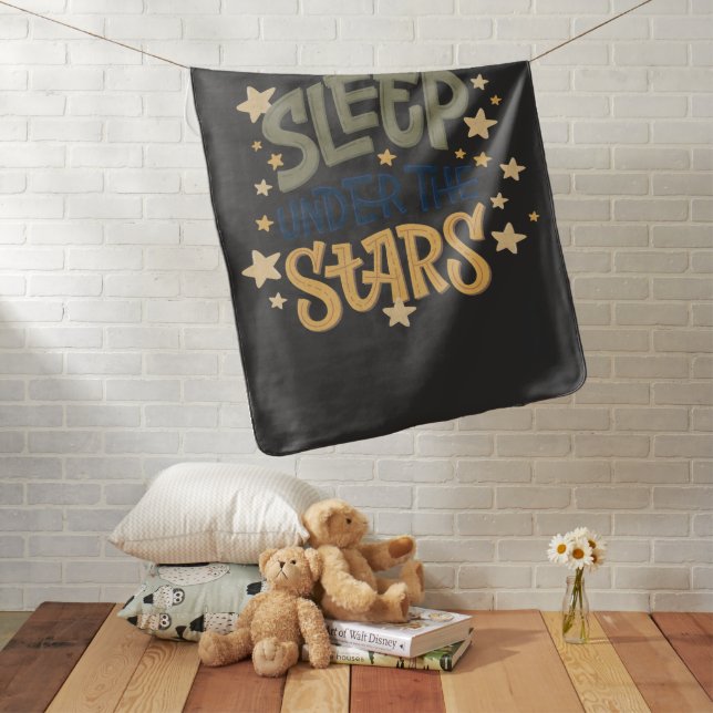 Sleep Under the Stars Baby Blanket (In Situ)