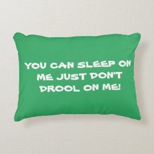 SLEEP WARNING ACCENT PILLOW