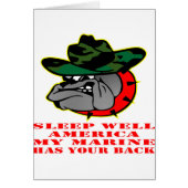 Sleep Well America My Marine Has Your Back USMC (Front)