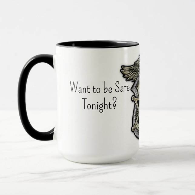 Sleep with a cop coffee mug (Left)