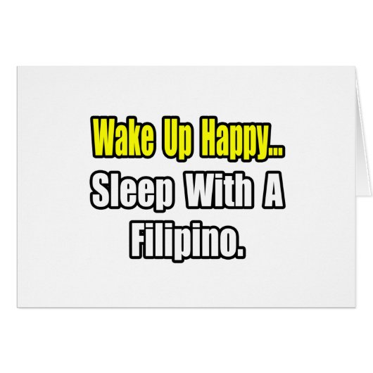Sleep With a Filipino Cards (Front Horizontal)