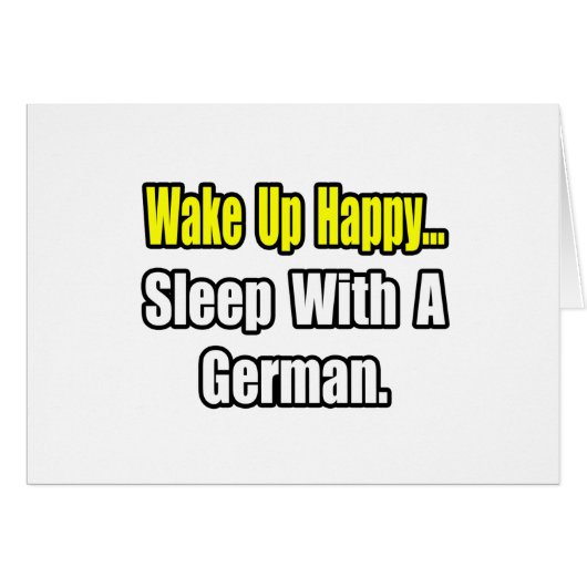 Sleep With a German Cards (Front Horizontal)