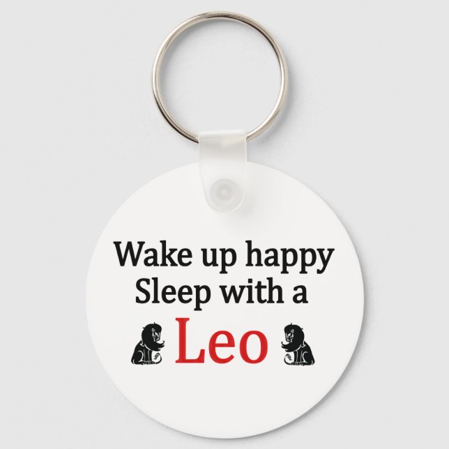 Sleep With a Leo Keychain (Front)