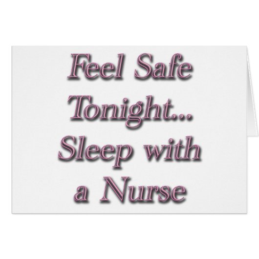sleep with a nures cards (Front Horizontal)