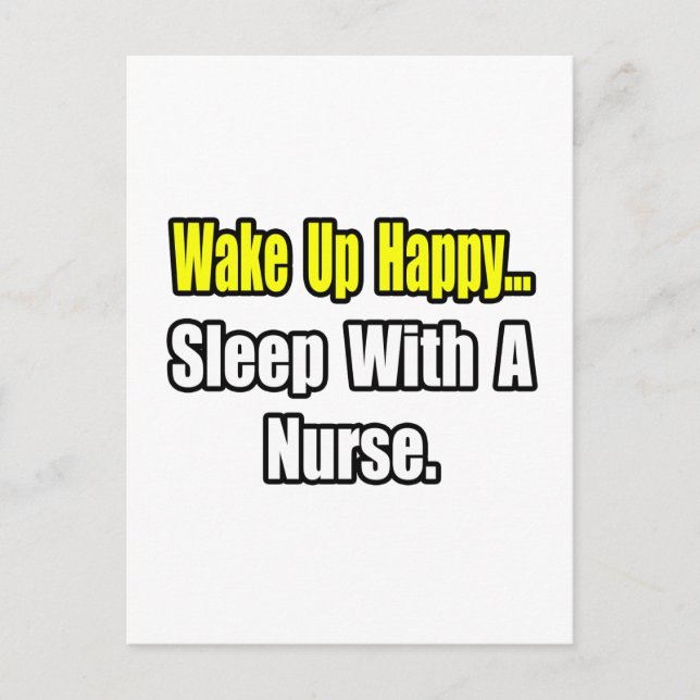 Sleep With a Nurse Postcard (Front)