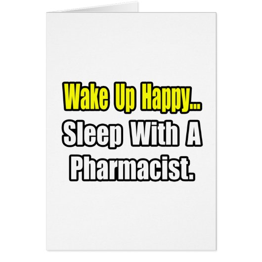 Sleep With a Pharmacist Cards (Front)