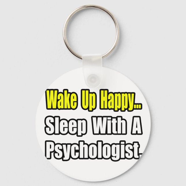 Sleep With a Psychologist Keychain (Front)