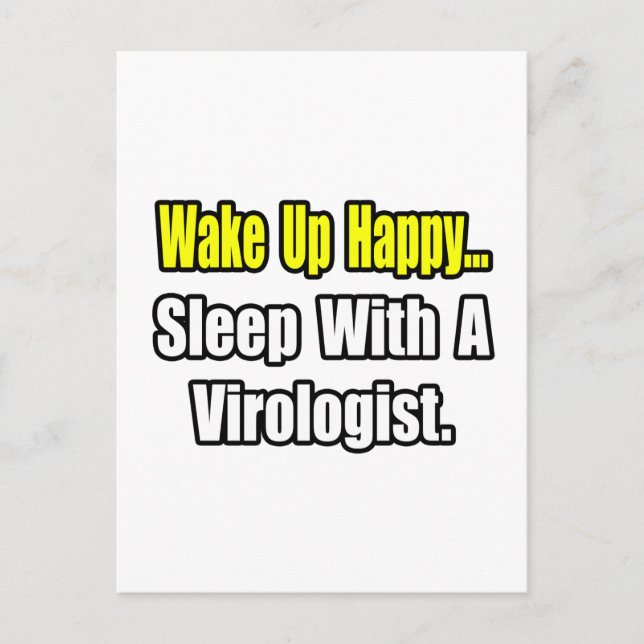 Sleep With a Virologist Postcard (Front)