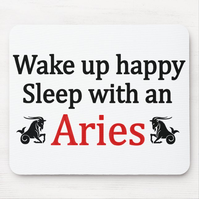 Sleep With An Aries Mouse Pad (Front)