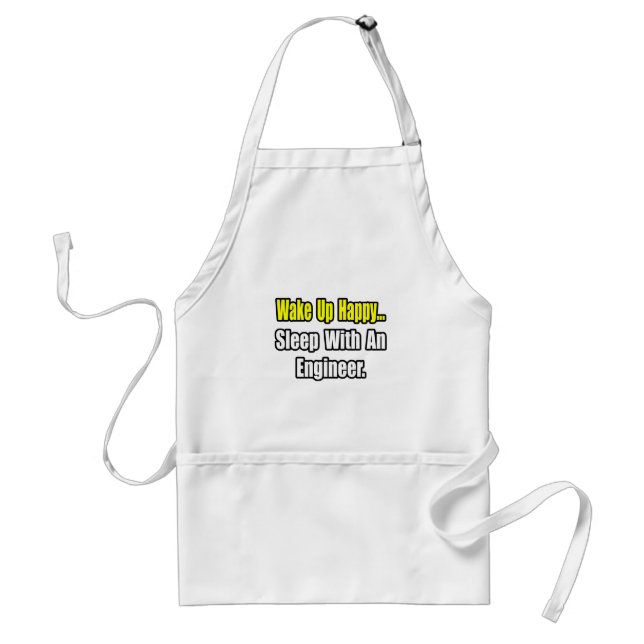 Sleep With an Engineer Adult Apron (Front)
