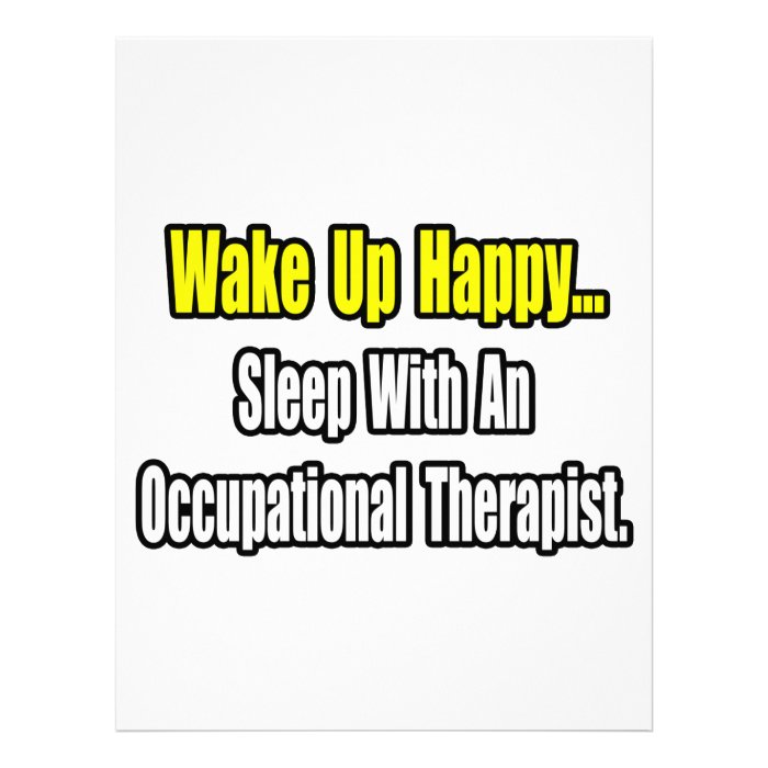 Sleep With An Occupational Therapist Letterhead Template