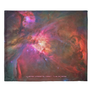 Sleep with the Orion Nebula and Trapezium Stars Duvet Cover