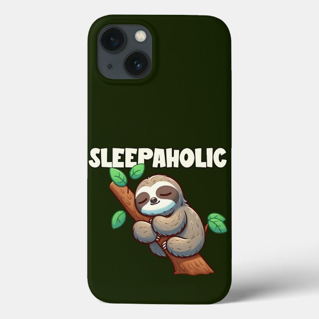 Sleepaholic - Sleep Lovers - Sleeping Sloth Case-Mate iPhone Case (Back)