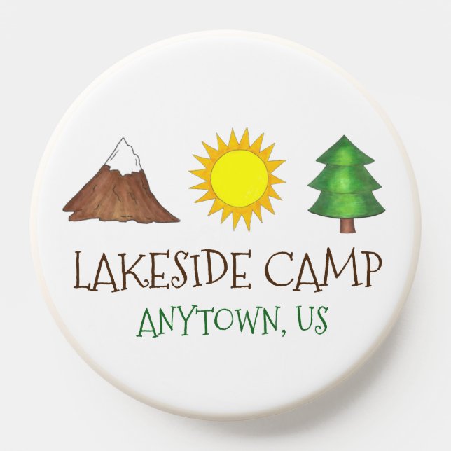 Sleepaway Summer Camp Campground Camper Outdoors PopSocket (Popsocket)