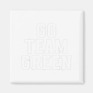 Sleepaway Summer Camp Color War Go Green Team Spir Magnet