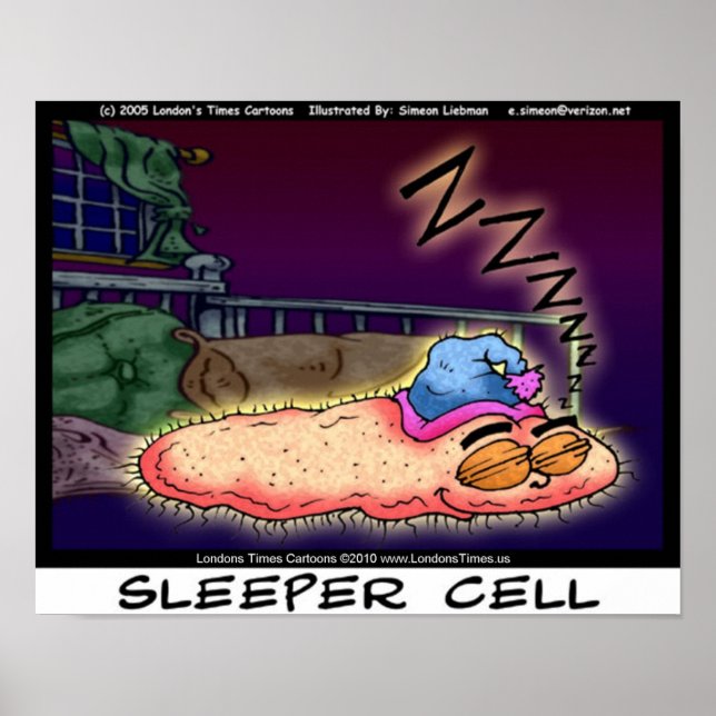 Sleeper Cell Funny Collectible Art Canvas Prints (Front)