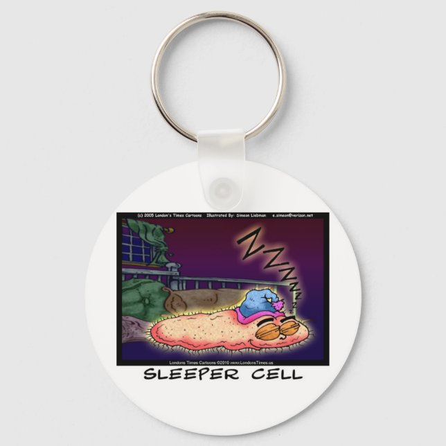 Sleeper Cell Funny Gifts Tees &  Collectibles Keychain (Front)