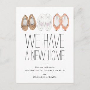 Sleepers We Have A New Home Moving Announcement Postcard