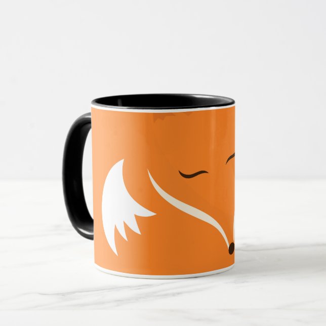 Sleepin fox Mug. Mug (Front Left)