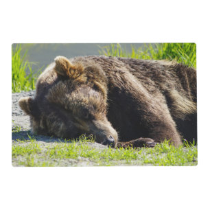 Sleeping Alaskan Grizzly Placemat